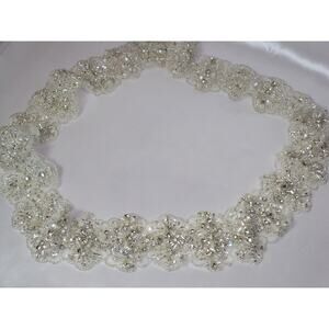 Rhinestone bridal belt, beaded wedding belt sash rhinestone crystal bridal belt